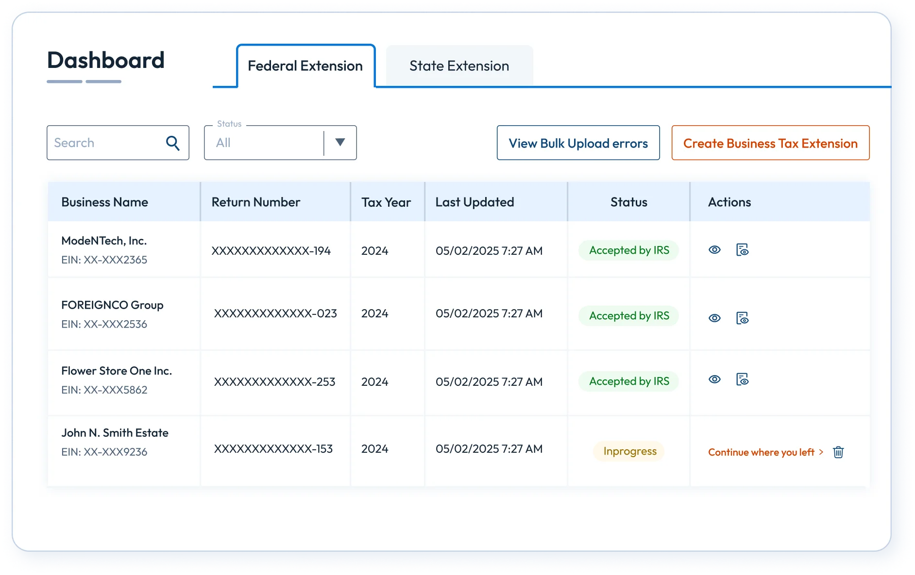 Express Extension support